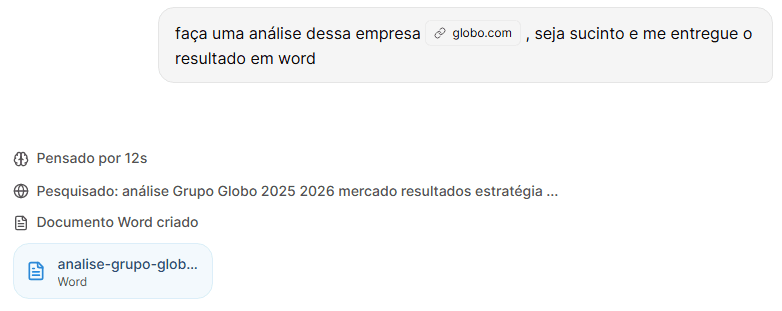 Cria textos e documentos